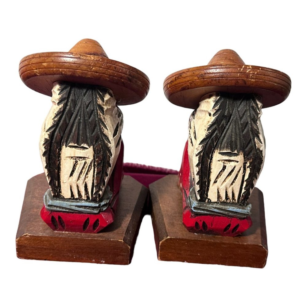 1960S VINTAGE SET OF FOLKART MEXICAN BOOKENDS - Picture 4 of 7